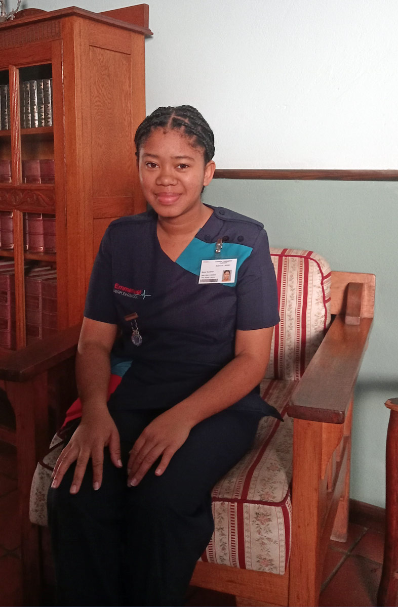 Cecilia studiert seit Anfang des JahresKrankenpflege