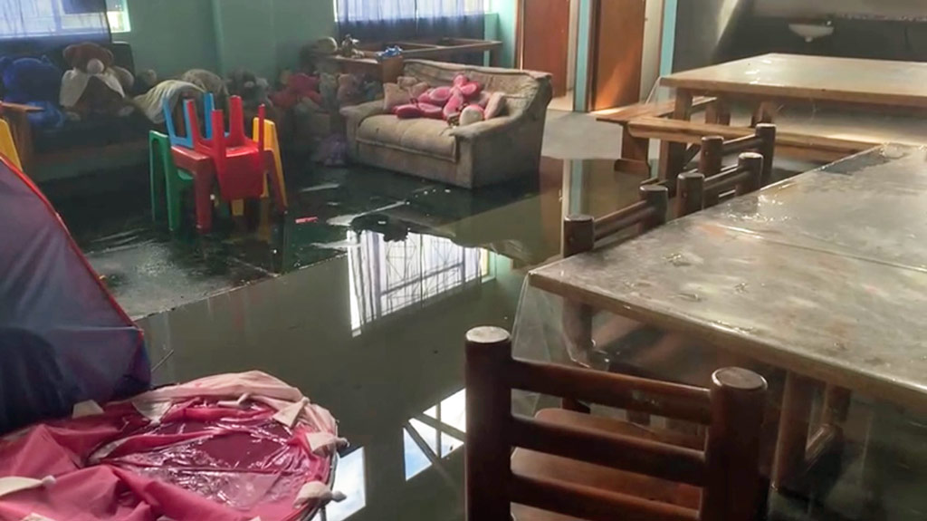 Wasserschaden durch das undichte Dach