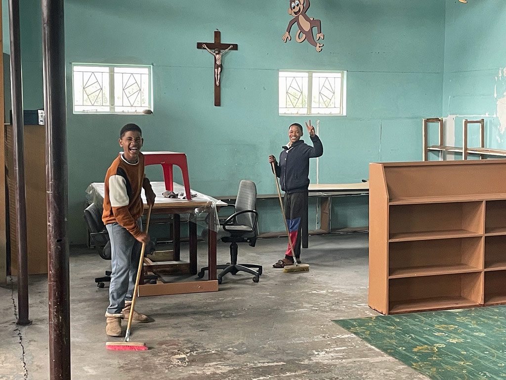 Putzen und aufräumen