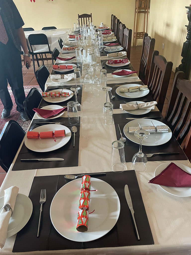 Weihnachtliche Gedecke im Center