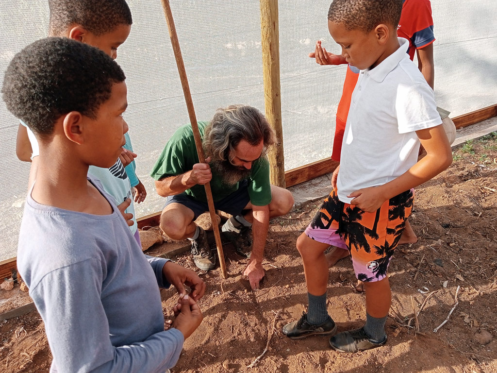 Einweisung in die Pflanztechnik