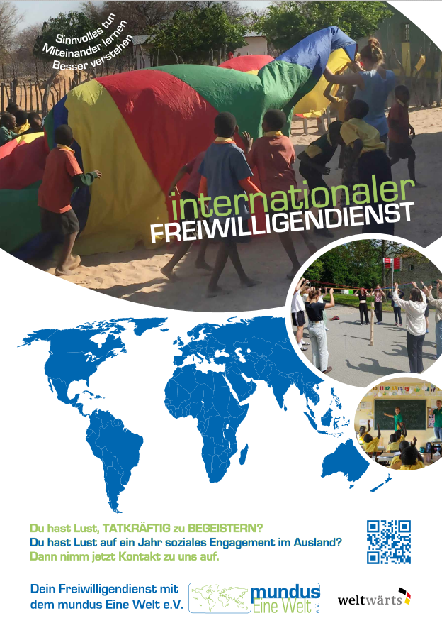 mundus Eine Welt Freiwilligendienst Plakat