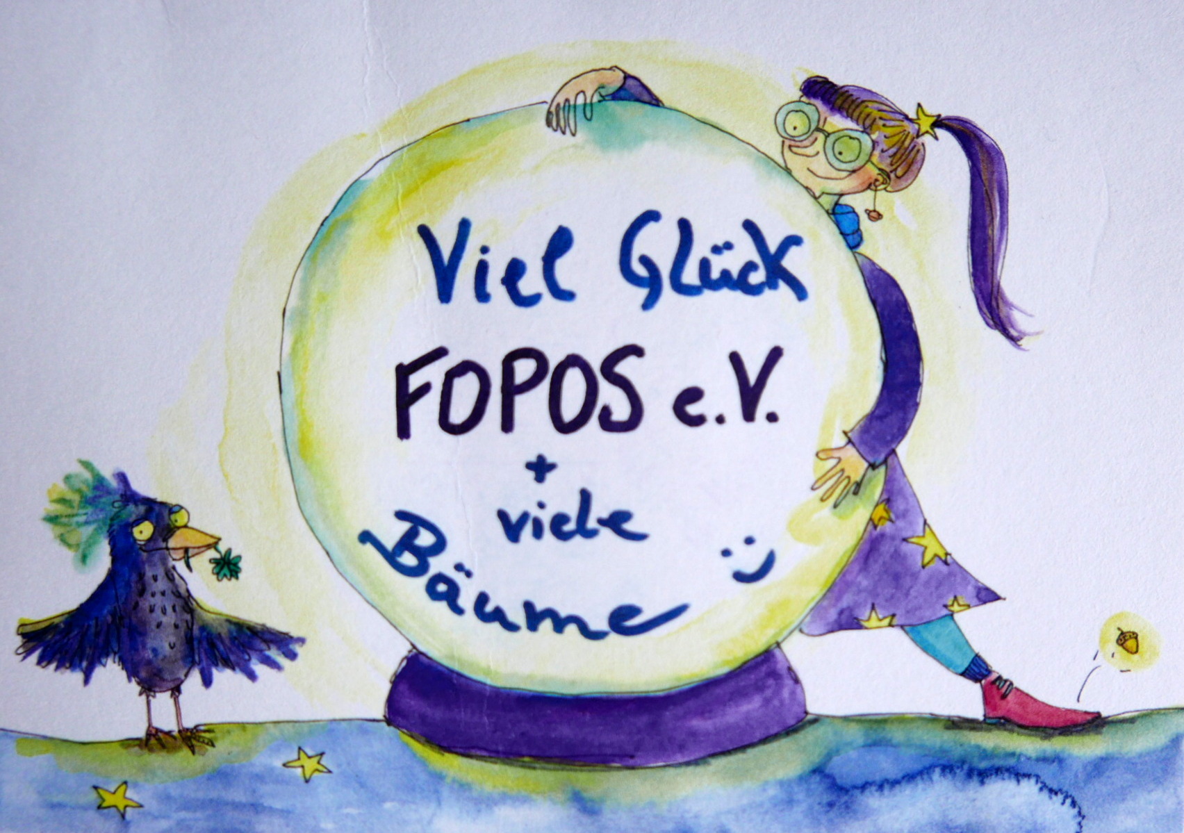 Glückwunschkarte zur Baumaktion