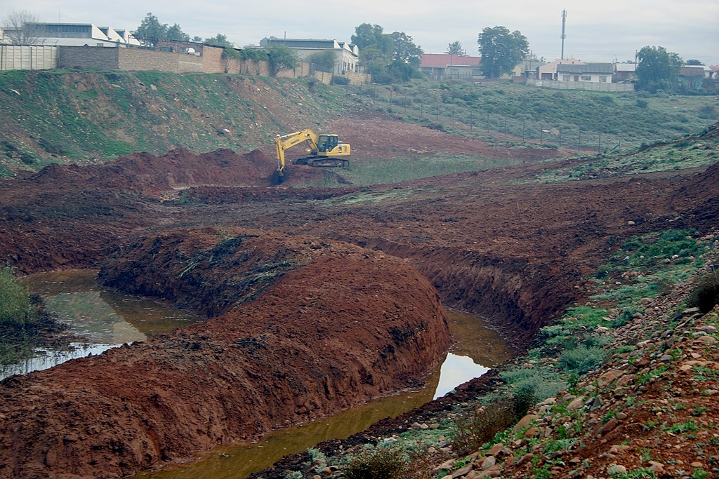 Erste Arbeiten auf dem Care-Center Gelände